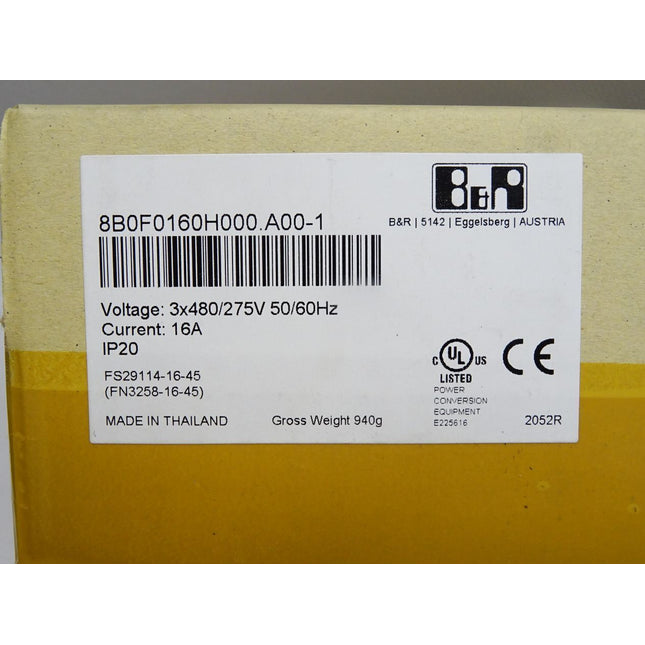 B&R 8B0F0160H000.A00-1 Netzfilter 8B0F / Neu - Maranos.de