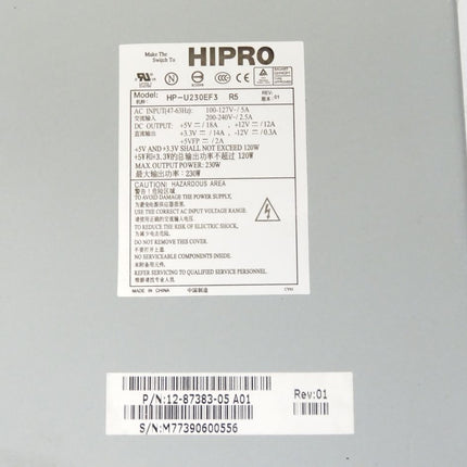 HIPRO HP-U230EF3 12-87383-05 A01 Power Supply - Maranos.de