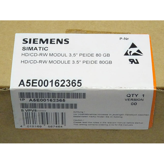 Siemens A5E00162365 Simatic HD/CD-RW Modul 3,5" PEIDE 80GB NEU-Versiegelt - Maranos.de