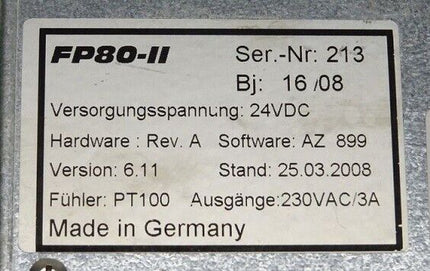 FELLER FP80-II  ENGINEERING Version: 6.11 - Maranos.de