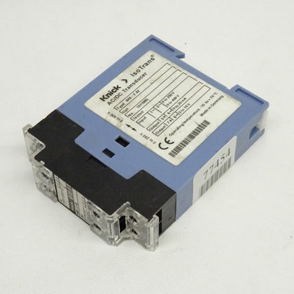 Knick IsoTrans® AC/DC Transducer 648-2A2 1311995 Transformer - Maranos.de