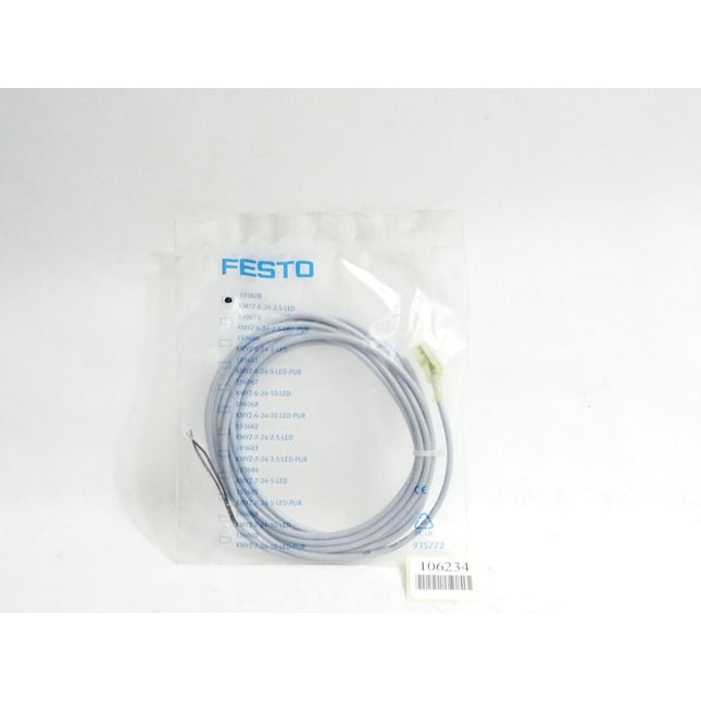 Festo 193678 KMYZ-6-24-2.5-LED Steckdosenkabel / Neu OVP - Maranos.de