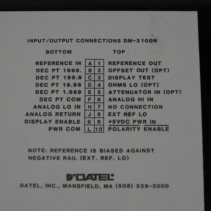 Datel Digital Panel Instrument DM-3100N / Neu OVP - Maranos.de