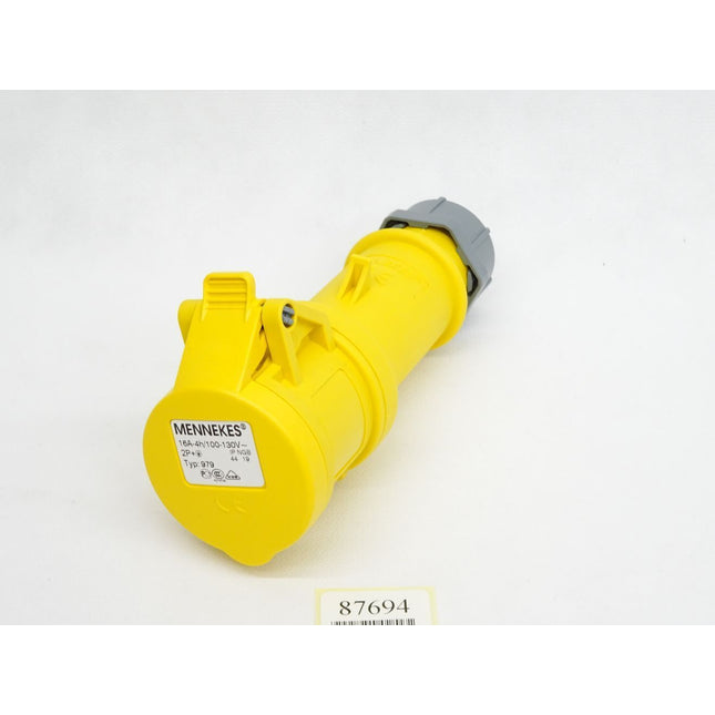 Mennekes Kupplung StarTOP 16A-4h/100-130V~ 2P+ Typ 979 3-polig / Neu - Maranos.de