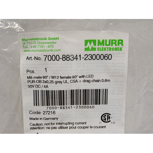 Murr Elektronik Kabel 7000-88341-2300060 / Neu OVP - Maranos.de