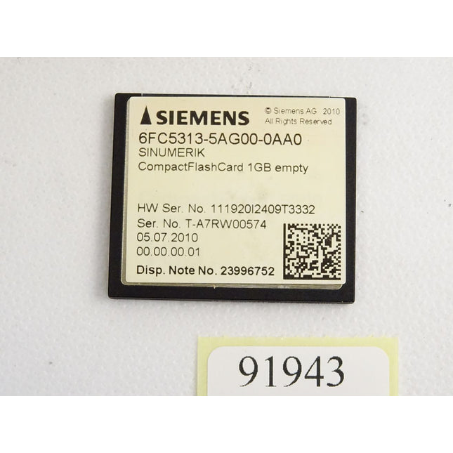 Siemens 6FC5313-5AG00-0AA0 Sinumerik CompactFlashCard 1GB - Maranos.de