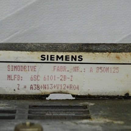 Siemens 6SC6101-2B-Z Simodrive 6SC6 101-2B-Z Rack leer - Maranos.de
