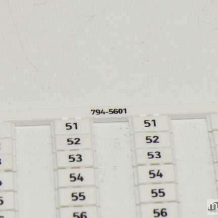 NEU 1x Wago 794-5601 Bezeichnungskarten - Maranos.de