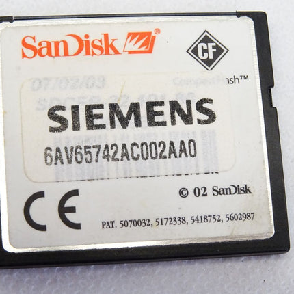 Siemens CompactFlash Card 32MB 6AV6574-2AC00-2AA0 - Maranos.de