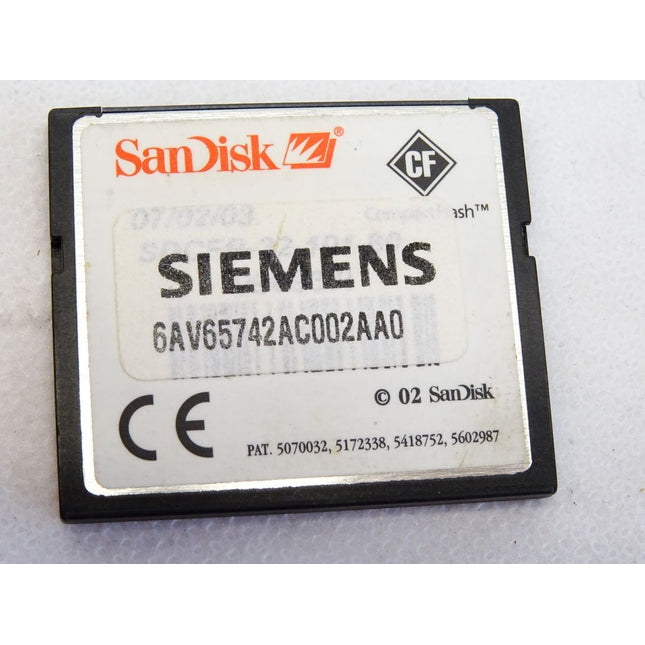 Siemens CompactFlash Card 32MB 6AV6574-2AC00-2AA0 - Maranos.de