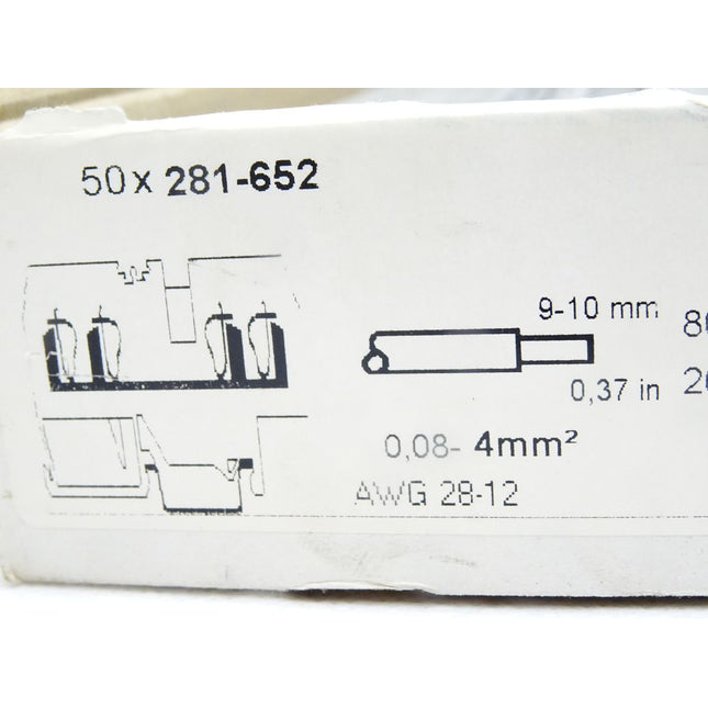 Wago 4-Leiter-Durchgangsklemme 281-652 / Inhalt : 50 Stück / Neu OVP - Maranos.de