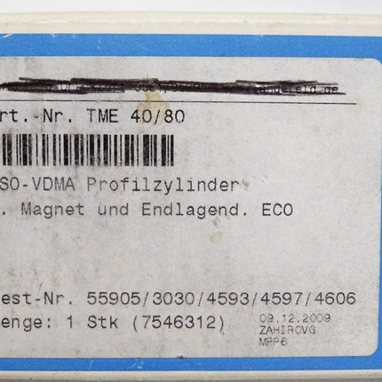 Pneumatikzylinder TME40/80 ISO-VDMA Profilzylinder / Neu OVP - Maranos.de
