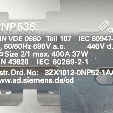 Siemens 3ZX1012-0NP52-1AA1 / 3NP5360-0CA00 / Neu OVP - Maranos.de