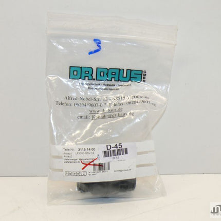 Neu-OVP DR. Baus LF3000-GSV-14 Schottanschluß  Nr:31161400 - Maranos.de