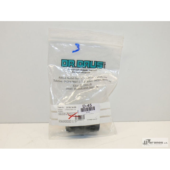 Neu-OVP DR. Baus LF3000-GSV-14 Schottanschluß  Nr:31161400 - Maranos.de