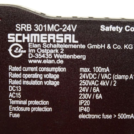 Schmersal Sichereitsbaustein SRB301MC 101190684 / Neuwertig OVP - Maranos.de