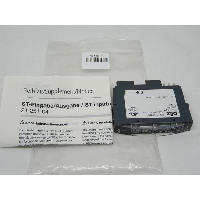 Pilz 312400 PSSu E S 4 DI mit Beiblatt - Maranos.de