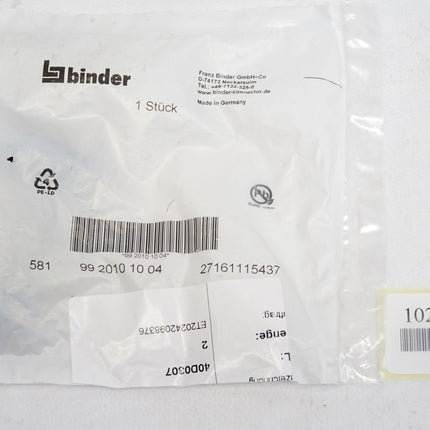 Binder Steckverbinder 9920101004 99 2010 10 04 / Neu OVP - Maranos.de