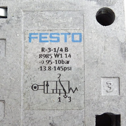 Festo 8985 Rollenhebelventil R-3-1/4-B / Neu - Maranos.de