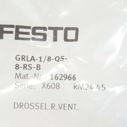 Festo GRLA-1/8-Qs-8-RS-B / 162966 / Neu OVP - Maranos.de