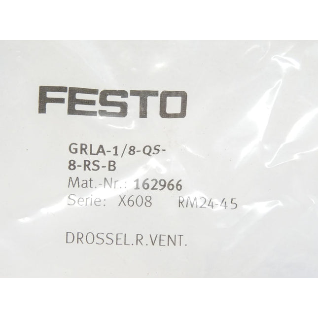 Festo GRLA-1/8-Qs-8-RS-B / 162966 / Neu OVP - Maranos.de