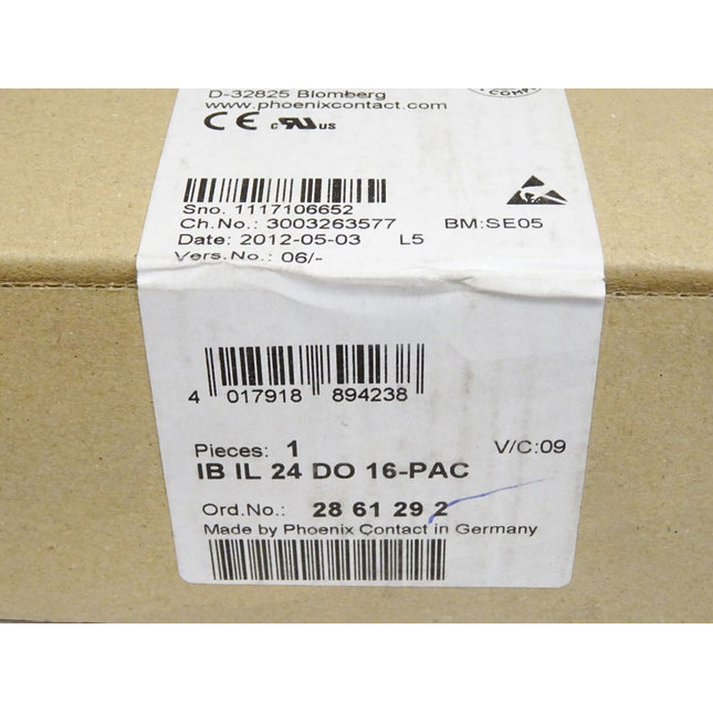 Phoenix Contact 2861292 IB IL 24 DO 16-PAC Digitalmodul / Neu OVP versiegelt - Maranos.de