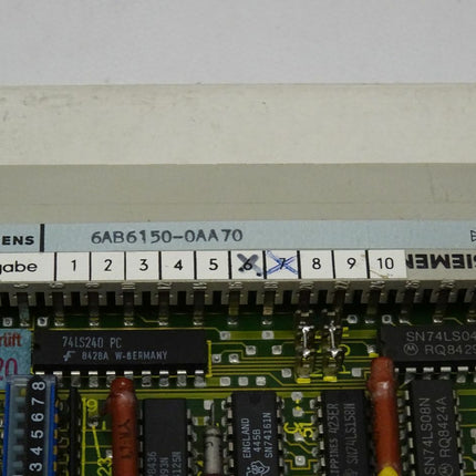 Siemens 6AB6150-0AA70 / 6AB 6150-0AA70 Grundbaugruppe E:07 OVP - Maranos.de