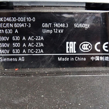 Siemens 3KD4630-0QE10-0 Lasttrennschalter 630A - Maranos.de
