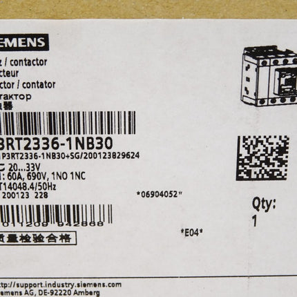 Siemens Schütz 3RT2336-1NB30 / Neu OVP - Maranos.de