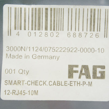 FAG Smart-check Kabel ETH-P-M 12-RJ45-10M / Neu OVP - Maranos.de