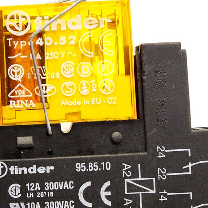 Finder Relais mit Sockel 40.52 + 95.85.10 + 99.80.0.230.09 - Maranos.de