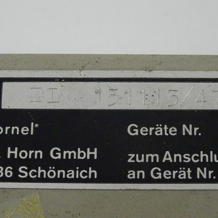 Horn / HORNEL EL151 /  EL151113/47 / Geräte-Nr.: 912457 Grenzwertschalter EL151 / EL 151113/14 - Maranos.de