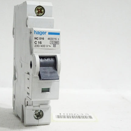 Hager Leitungsschutzschalter NC016 C16 463016 / Unbenutzt - Maranos.de