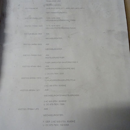 SIEMENS Simovert 6SE7032-0FG60 / 6SE7 032-0FG60 Frequenzumrichter 160kW / NEU - Maranos.de