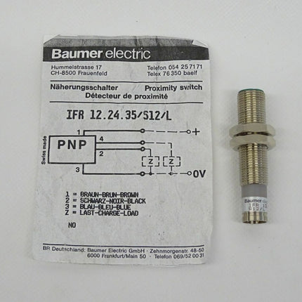 Baumer electric IFR 12.21.35/S12/L Näherungsschalter IFR122135S12L NEU - Maranos.de