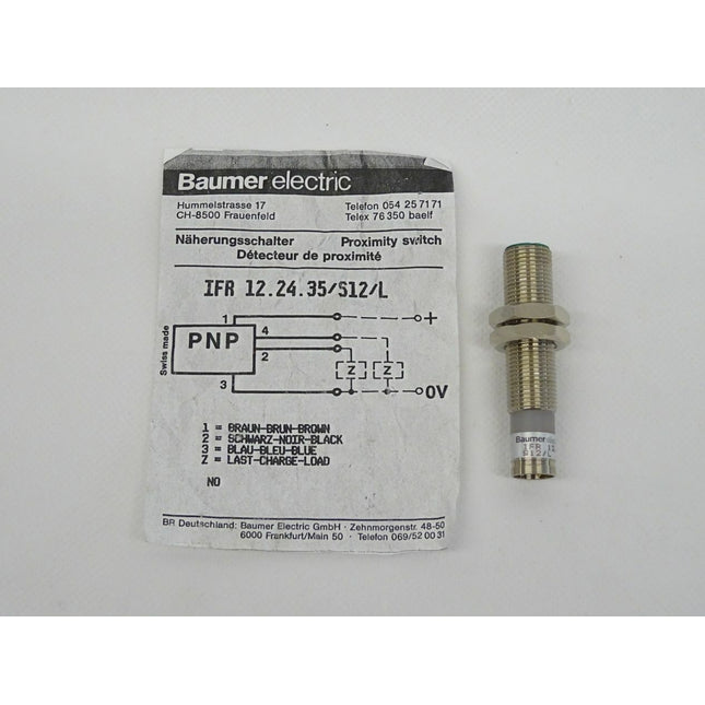 Baumer electric IFR 12.21.35/S12/L Näherungsschalter IFR122135S12L NEU - Maranos.de
