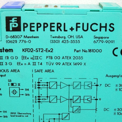 Pepperl+Fuchs Schaltverstärker K-System KFD2-ST2-Ex2 181000 - Maranos.de