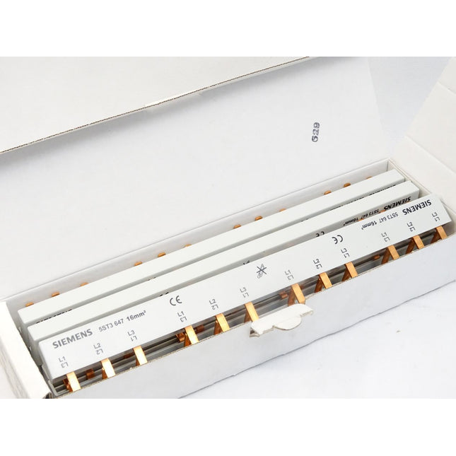 Siemens Sammelschiene 12 Anschlüsse 5ST3647 / Inhalt : 8 Stück / Neu OVP - Maranos.de