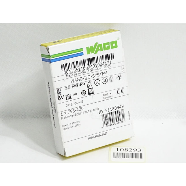Wago 753-430 8-Kanal-Digitaleingang / Neu OVP versiegelt - Maranos.de