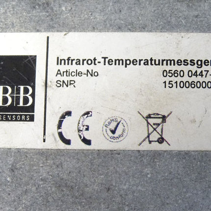 B+B Sensors Infrarot-Temperaturmessgerät 0560 0447-21 - Maranos.de