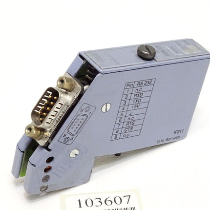B&R 7IF311.7 Rev02.00 2003 Schnittstellenmodul 1 RS232 Schnittstelle - Maranos.de