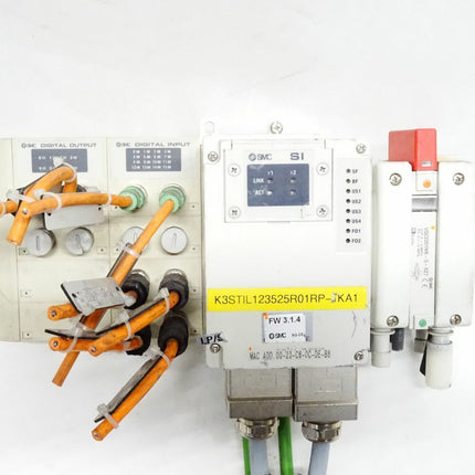 SMC Bus Modul EX245-SPR1-X165 + I/O Block EX245-DX1-X36 / EX245-DY1-X37 + Valve VQC2201NR-5-X27 - Maranos.de