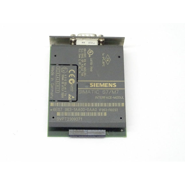 Siemens Simatic S7 6ES7963-1AA00-0AA0 / 6ES7 963-1AA00-0AA0 - Maranos.de