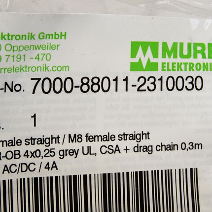 Murr Elektronik Kabel 7000-88011-2310030 / Neu OVP - Maranos.de