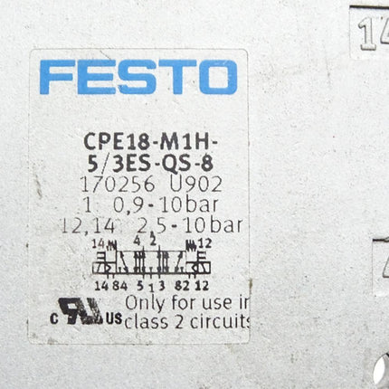 Festo 170256 CPE18-M1H-5/3ES-QS-8 Magnetventil - Maranos.de