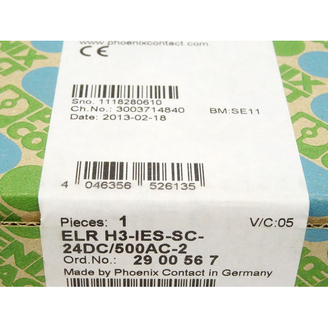 Phoenix Contact ELRH3-IES-SC-24DC/500AC-2 / 2900567 / Neu OVP versiegelt - Maranos.de