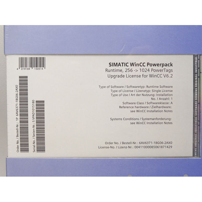 Siemens 6AV6371-1BG06-2AX0 Simatic WinCC Powerpack Runtime 256 / Neu OVP - Maranos.de