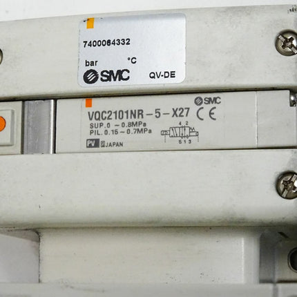 SMC Bus Modul EX245-SPR1-X165 + Input Block EX245-DX1-X36 + Valve VQC2101NR-5-X27 - Maranos.de
