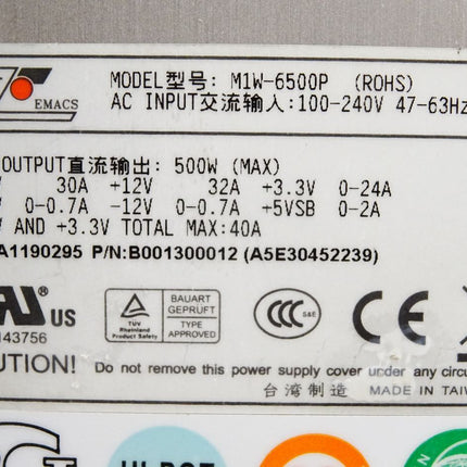 Emacs M1W-6500P 500W Power Supply - Maranos.de