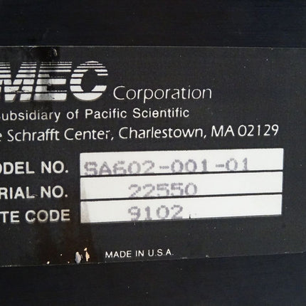 Imec Pacific Scientific Servo Amplifier SA602-001-01 SA60200101 - Maranos.de